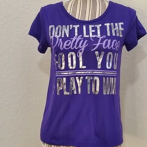 IDEOLOGY PURPLE TSHIRT SIZE XL.  NWOT